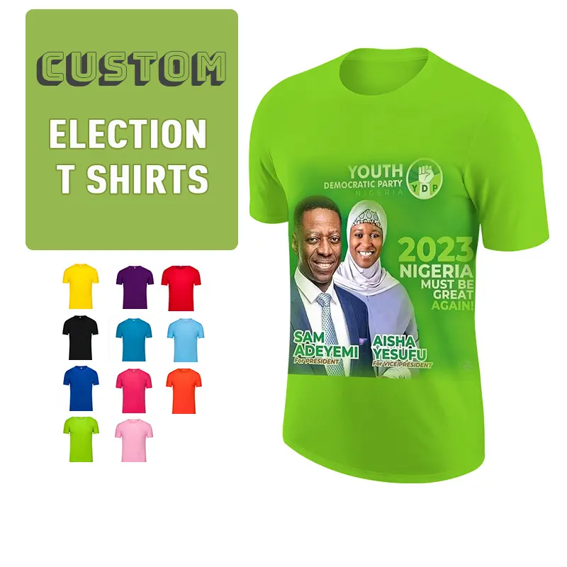Election Custom Front And Back Religious Promotional Election T Shirt