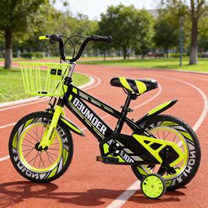 Vélos <span class=keywords><strong>pour</strong></span> enfants Hebei, vélo à pédales simple en acier avec double frein en V, quatre roues, <span class=keywords><strong>pour</strong></span> enfants de 3 à 5 ans - Product Image 2