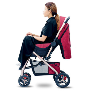 Cochecito de Bebé Metálico Portátil, Diseño de Vista Alta, Ligero, Plegable Tipo Sombrilla, de Cuatro Ruedas, Uso Bidireccional <span class=keywords><strong>para</strong></span> Recién Nacidos - Product Image 4