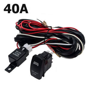 ชุดสายไฟรีเลย์สวิตช์ 12V/24V 10A/20A สำหรับไฟตัดหมอกอัตโนมัติ ชุดสายไฟอเนกประสงค์ 1 ต่อ 2 สำหรับไฟ LED - Product Image 3