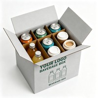 Cartons de boissons en gros, 12 ou 24 pièces, cartons d'expédition pour bouteilles de vin, boîtes pour boissons gazeuses