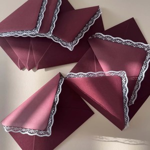 Custom Luxury Velvet-Lined Wallet <b>Envelopes</b> Manufacturer Wholesale <b>Wedding</b> <b>Invitations</b> Monogram Stationery UV Printed Foil - Product Image 4
