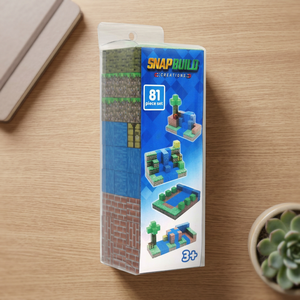 Snapbuild 81-Piece Construction Cubes Educational Toy Plastic Building Blocks Set For Ages 3+ Unisex - Product Image 1