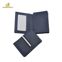 Dompet Kartu Nama Kulit PU Berkualitas Tinggi Premium Tipis