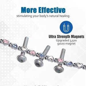 สร้อยข้อมือแม่เหล็ก, การดูแลสุขภาพ, ลดน้ำหนัก, กระชับสัดส่วน, ดีงาม, ดีไซน์ทันสมัย, แม่เหล็กทรงพลัง (แม่เหล็กแต่ละชิ้น 3500 ชิ้น) - Product Image 4