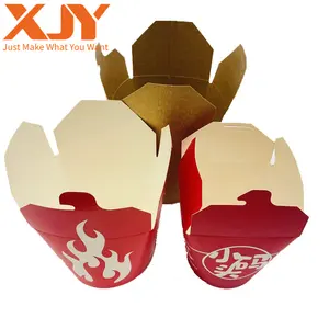 XJY Custom ecofriendly מטוגן עוף אטריות מיובש שבבי חטיף נקניקים חבילות לקחת משם מזון מהיר טאקו אריזת נייר קופסא