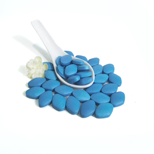 Comprimés bleus de 500 mg de ginseng et d'huître pour la vitalité masculine, avec fibres alimentaires, soutien à la vigueur et à la confiance, emballage personnalisé en vrac - Product Image 1