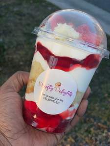 Copos de Sobremesa Descartáveis Ecológicos de Plástico <span class=keywords><strong>PET</strong></span>/PLA com Tampas, Tigelas de Sorvete em Vários Tamanhos para Sundae, Iogurte Congelado e Parfaits - Product Image 3