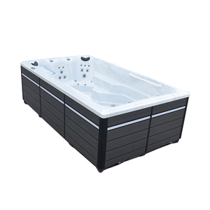 Pequeño <span class=keywords><strong>Balboa</strong></span> 3,7 M al aire libre Whirlpool Hydro Air Bubble masaje colorido cascada fuente jacuzzis piscina acrílico sin fin Swim Spas - Product Image 5