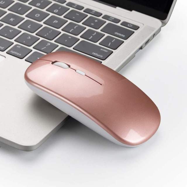 Ergonomic Wireless Mouse Bluetooth 5.2 & 2.4G Dual Mode Silent Rechargeable Optical Mouse for Laptop PC Tablet