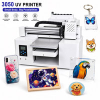 Imprimante UV OEM CMYK+W+V avec capteur de hauteur automatique pour acrylique, métal, plastique, cadeaux