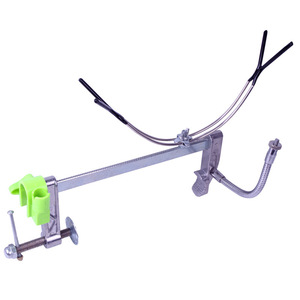 Support de canne à pêche réglable Haha, pliable, en métal, double usage, avec rotation multidirectionnelle pour cannes à pêche - Product Image 1