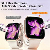 Protection d'écran en verre trempé 9H LFD 01 3D AR pour montre avec haute clarté, couverture intégrale des bords, résistance durable aux rayures