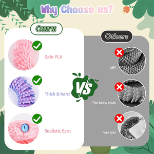 Hot bán unisex 3D in rắn tùy chỉnh động vật theo chủ đề mới lạ gag đồ chơi được thiết kế cá tính Thiết kế Tính năng 3D in ấn - Product Image 4