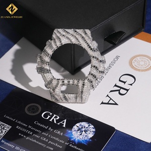 HOT Selling DM6900 Silver VVS1 Miossanite <b>Watch</b> Bezel White Black Moissanite Diamond <b>Watch</b> <b>Case</b> Hip Hop Jewelry Iced Out Diamond - Product Image 5