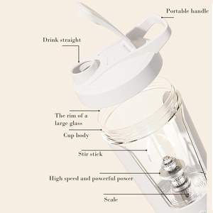 Tritan BPA ücretsiz taşınabilir elektrikli çalkalayıcı şişe mikser kupası Shaker <span class=keywords><strong>Protein</strong></span> sallar için kahve fincanları kupalar yemek değiştirme sallar - Product Image 5