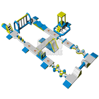 FUN BOUNCE Parc aquatique gonflable flottant Jeux aquatiques PVC Usage commercial
