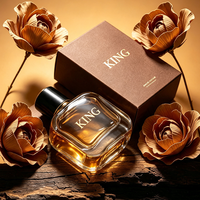 Flacon de parfum en verre carré de luxe personnalisé vide de 30 ml, 50 ml, 100 ml avec couvercle et pulvérisateur à pompe, flacon de parfum en verre scellé