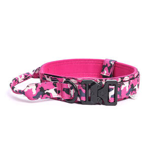 Großhandel Hundetrainings-Set mit Halsband und Leine mit Metallschnalle für mittelgroße und große Hunde, weich gepolstertes Luxus-Hundehalsband - Product Image 5