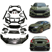 Nouveau kit de carrosserie de conversion style Type R pour la 10ème génération 2016-2020, ajustement direct, pare-chocs avant/arrière, jupes latérales, clips de calandre