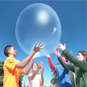 夏季儿童户外毛绒玩具惊人的泡泡球充气魔法空气水弹气球快速填充自封