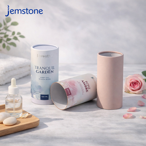 Custom Printed Recyclable Cosmetic Cylinder Packaging Gift <b>Box</b> Luxury Craft Cardboard Fragrance Perfume Paper Tube Packaging - Product Image 4