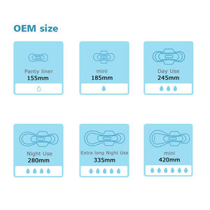 OEM çin tedarikçiler ultra-ince nefes organik pamuk hijyenik pedler kanatlı şekli kadınsı hijyen kadınlar ücretsiz örnekleri - Product Image 5