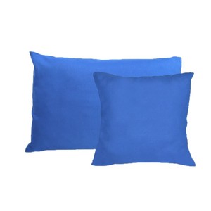 <b>Blue</b> Pillow 34cmx34cm 55cmx36cm Rectangle Cotton Solid Color Cushion For Hotels Homes Hospitals Dorms Students Adults - Product Image 1