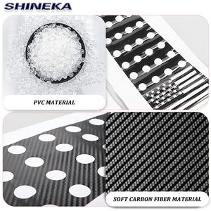 Pegatinas de pilar central para ventana de coche, accesorios de PVC/fibra de carbono, versión de cuatro puertas, patrón de bandera <span class=keywords><strong>americana</strong></span> para <span class=keywords><strong>Bronco</strong></span> 21 +, gran oferta - Product Image 6