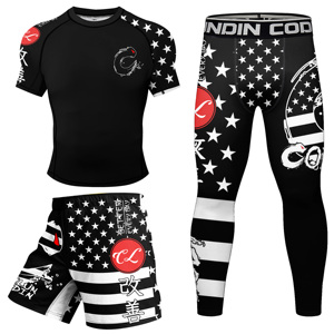 ชุดป้องกันผดผื่น Jitsu BJJ not GI gimono สวมใส่สบายสไตล์บราซิลมีสายรัดข้อมือยางและกางเกงขาสั้น - Product Image 3