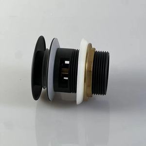 Bañera Desagüe Click Clack Lavabo Desagüe G1 1/2 Baño de latón Desagüe emergente con desbordamiento - Product Image 2