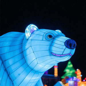 Lámpara de Oso Polar Personalizada, Resistente al Agua, con Marco de Acero, para Zoológicos, Parques Temáticos, Hoteles, Paisajes, Navidad, Día del Padre - Product Image 3