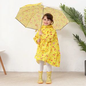 Imperméable de pluie léger et portable pour enfants d'école primaire, garçons et filles, avec imprimé animal mignon en 3D, sécurité en plein air - Product Image 5