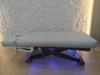 Lit de beauté électrique de luxe en bois, réglable en hauteur, 3 moteurs, haut de gamme, dédié aux salons, massage, tuina, physiothérapie, moderne