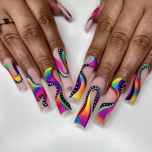 <span class=keywords><strong>Uñas</strong></span> postizas a presión al por mayor: puntas <span class=keywords><strong>francesas</strong></span> de cobertura completa, almendradas, cuadradas, tipo ataúd, stiletto, mariposa, de plástico. - Product Image 1