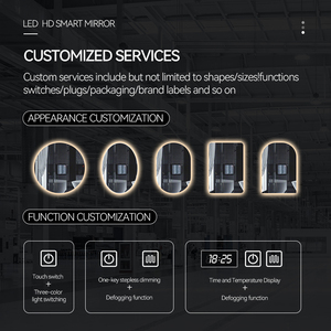 Đèn gương LED hiện đại OEM ODM chống mờ, chống vỡ, gắn tường, cảm ứng thông minh, gương trang điểm tăng cường tiện nghi cho phòng khách, khách sạn - Product Image 2