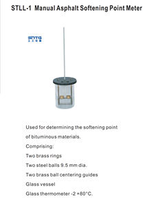 Medidor Manual de Ponto de Amolecimento de Asfalto STLL-1, Aparelho de Anel e Bola para Determinação do Ponto de Amolecimento de Materiais Betuminosos - Product Image 2