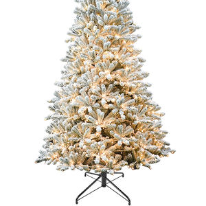 2023 nuevo estilo árbol de Navidad Artificial interior Led Ornamental Real flocado árbol de Navidad - Product Image 2
