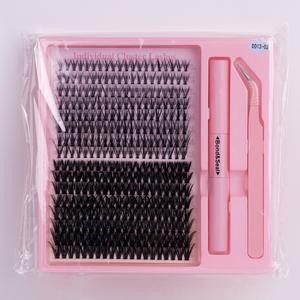 Tự làm mở rộng lông mi cá nhân cụm lông mi lông mi nhìn tự nhiên lông mi 3D khối lượng Lash Kit lông mi bán buôn - Product Image 1