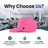 Gorra de Golf Personalizada con Logotipo, de Secado Rápido, Impermeable, con Orificios Perforados por Láser, Gorra de Béisbol de 5 Paneles con Orificios Cortados por Láser