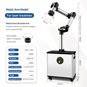 Nouvel extracteur de fumée <span class=keywords><strong>pour</strong></span> traitement au laser avec <span class=keywords><strong>hotte</strong></span> à bras simple/double, filtration HEPA à 4 étages, efficacité de 99,97%, absorbeur de fumée portable - Product Image 4