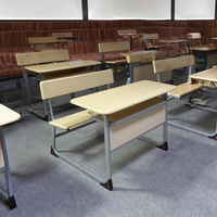 Table et chaise d'école de conception moderne de haute qualité, mobilier de classe pour enfants avec plateau en MDF et structure en métal