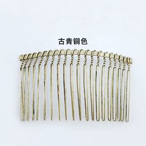 Sisir Kawat Putar 22 Gigi Warna Perak untuk Aksesoris Rambut Pengantin, Kerudung, dan Kerajinan DIY - Product Image 5