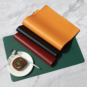 Nordic Style Imitation Leather <b>Placemats</b> Waterproof and Oilproof <b>Placemats</b> Heat Insulation Table Mats Hotel Home <b>Placemats</b> - Product Image 3