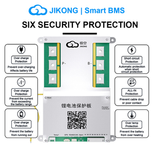 JIKONG V19 JK-B2A8S30P-HC สมาร์ทบาลานเซอร์สำหรับแบตเตอรี่ 4S~8S พร้อมจอแสดงผล BT รองรับกระแสไฟ 2A 300mA สำหรับแบตเตอรี่ Li-ion LiFePo4 Lto 24V - Product Image 2