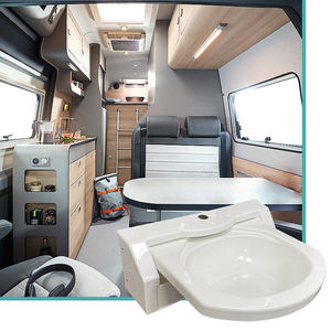 JDA pieghevole bianco acrilico singolo ciotola lavabo RV <span class=keywords><strong>bagno</strong></span> <span class=keywords><strong>lavandino</strong></span> con rubinetto per <span class=keywords><strong>Camper</strong></span> <span class=keywords><strong>Camper</strong></span> <span class=keywords><strong>Camper</strong></span> <span class=keywords><strong>Camper</strong></span> marino - Product Image 4