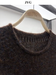 Maglione Casual da <span class=keywords><strong>donna</strong></span> elegante in maglia misto lana a girocollo a maniche lunghe Casual da <span class=keywords><strong>donna</strong></span> fornitore all'ingrosso <span class=keywords><strong>Online</strong></span> - Product Image 3