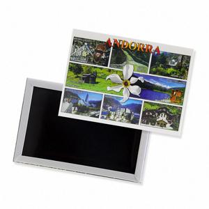 Aimant de réfrigérateur souvenir Andorre 80 x 53 mm, impression personnalisée, ornement photo pour frigos - Product Image 6