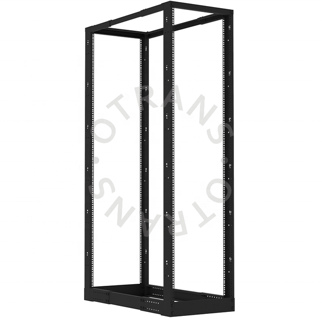High Quality Rohs Compliant 19 Inch Spcc Steel Network Server 4 Post Frame Floor Standing Open Rack