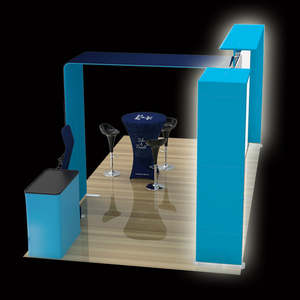 Stands d'exposition d'enseignes orientales Stands d'exposition Lightbox <span class=keywords><strong>Expo</strong></span> affiche des murs rétroéclairés Seg Lightbox Booth Display - Product Image 4